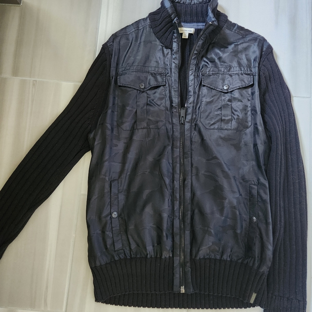 Calvin Klein  Men's Knit Full Zip Sweater; Size - XL